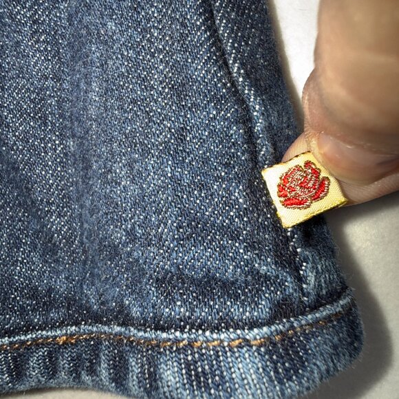 MINT SCULLY M WOMEN BLUE JEAN DENIM WESTERN JACKET Panel Inserts Cowgirl Rodeo - Picture 6 of 12